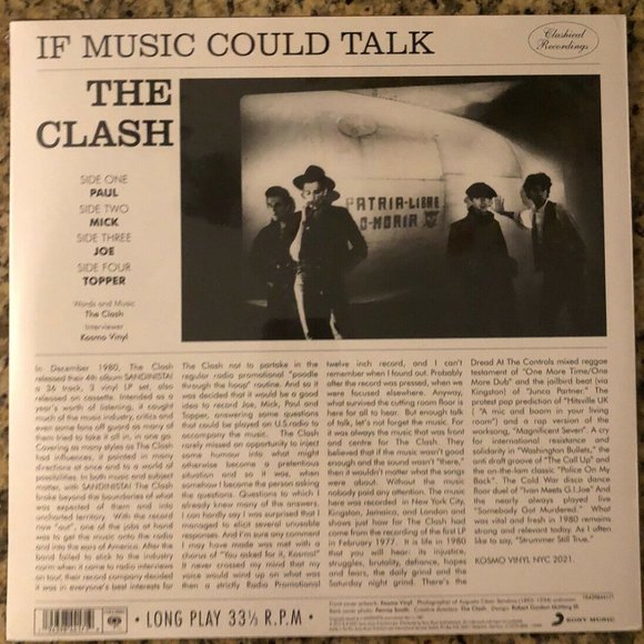 The Clash If Music Could Talk 2-LP ~ RSD 2021 ~ 180g Vinyl ~ New/Sealed! - Picture 2 of 2